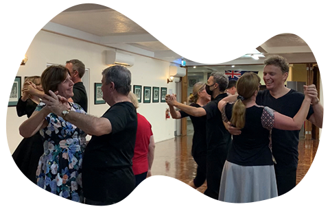 A group of dancers doing a Waltz